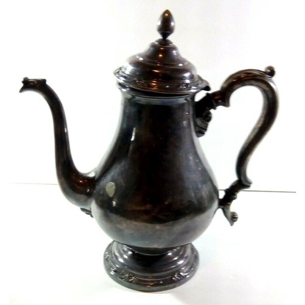 Vintage 1847 Roger Bros REMEMBRANCE Silverplated Coffee Pot 9801-Has Some Damage